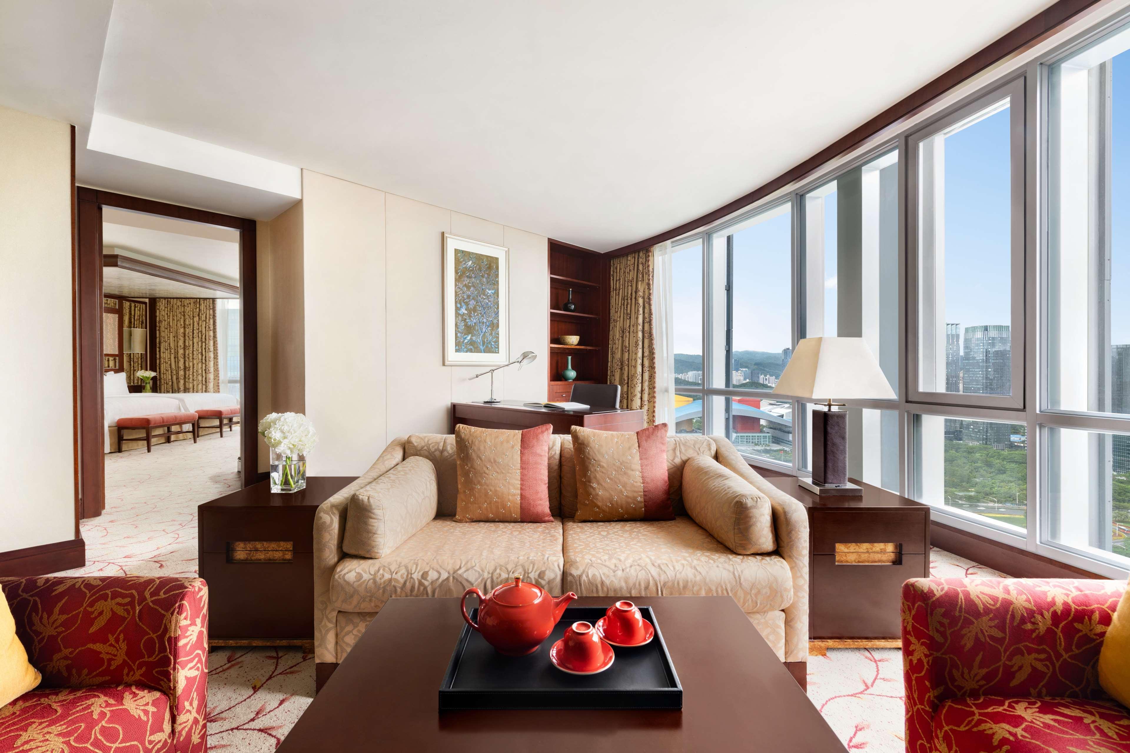 Futian Shangri-La, Shenzhen,Near To Shenzhen Convention&Exhibition Centre, Futian Railway Station Dış mekan fotoğraf